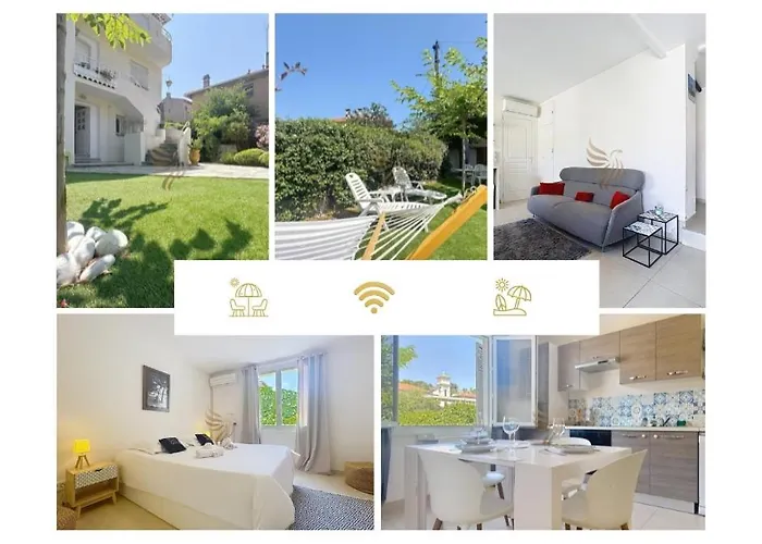 아파트 T3 Private Garden 2 Steps From The Center-clim Saint-Raphaël